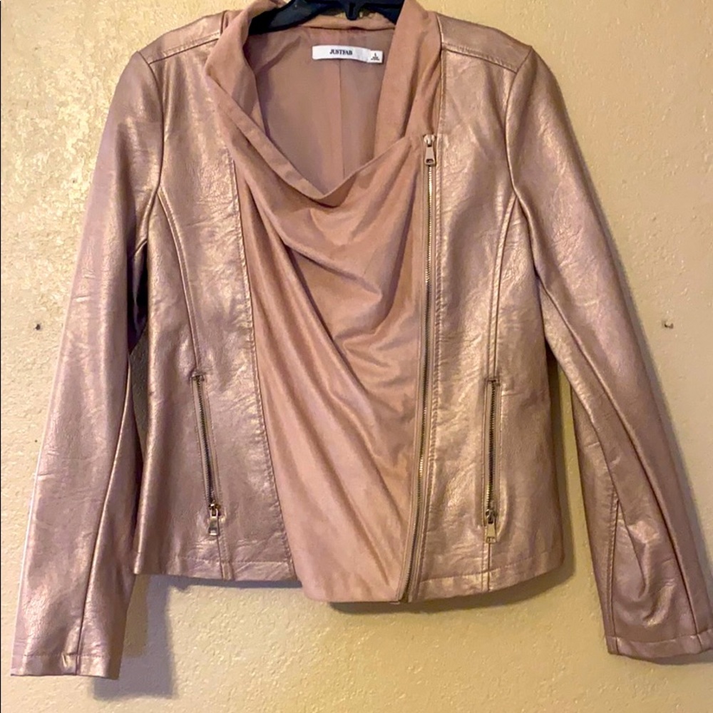 Faux leather jacket